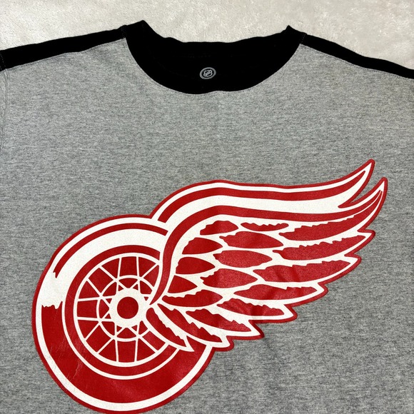Detroit Red Wings NHL Double Sided Twon Toned Shirt Sz L - Picture 3 of 7